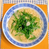 青唐辛子とニラのラーメン♪